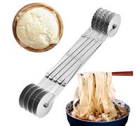 Ravioli Schneider - Edelstahl 31,5 Cm Teigrad | Verstellbarer Nudelschneider Roller | Mehrfach Rollschneider 3 5 7 | Rundes Gebäckschneider Werkzeug | Für Pasta Pizza Lasagne Küche