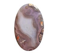 Ravishing Impressions Agata Passione Naturale Viola 21 CTW Dimensione 32 x 20 x 3,5 mm Produzione di gioielli Pietra preziosa nota anche per pulire l'Aura Balance Energy Meridians, Gemme,