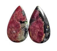 Ravishing Impressions Cabochon d'eudialyte rosso naturale russo misura 23 x 13 x 3 mm orecchini creazione di gioielli pietra preziosa a forma di pera che ci permette di ricevere e