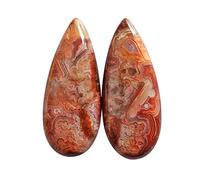 Ravishing Impressions Cabochon in agata naturale Apple Valley, dimensioni: 30 x 12 x 4 mm, pietra per realizzare orecchini, agata marocchina aiuta a rafforzare le relazioni, pietra