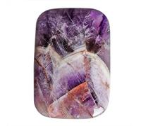 Ravishing Impressions Cabochon rettangolare in ametista naturale a strisce viola con retro piatto, dimensioni: 47 x 32 x 7 mm, creazione di gioielli, migliora il sistema immunitario, Gemma, ametista