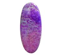 Ravishing Impressions Cabochon Sugilite ovale Sugilite dal Sud Africa, dimensioni: 34 x 14 x 2 mm, per la creazione di gioielli, pietra preziosa raffigurante l'amore spirituale, pietra preziosa,