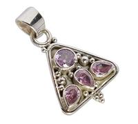 Ravishing Impressions Collana con ciondolo in argento 925 con quarzo rosa - Love Crystal Jewelry per donna San Valentino - Ciondolo artigianale con catena, 5, 6x4, Gemma Argento sterling, Quarzo rosa