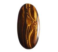 Ravishing Impressions Occhio di tigre naturale Cabochon misura 53 x 25 x 7 mm per la creazione di gioielli utile per curare malattie psicosomatiche, dissipare paura e ansia, Gemme, occhio di