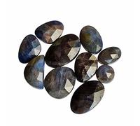 Ravishing Impressions Set di 10 cabochon di zaffiro blu di forme miste per la creazione di gioielli, bilanciare lo spirito, calmare lo spirito, Gemma, zaffiro blu