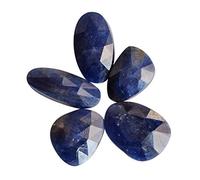 Ravishing Impressions Set di 5 cabochon di zaffiro blu di forme miste per la creazione di gioielli, bilanciare lo spirito, calmare lo spirito, Gemma, Zaffiro blu
