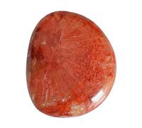 Ravishing Impressions Utah 16 CTW - Cabochon naturale in corno rosso, dimensioni: 21 x 18 x 4 mm, per la creazione di gioielli, pietre preziose, può anche aiutare con la sindrome del canale