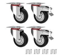RAVN HAMAN Set da 4 Ruote per carichi pesanti 75 mm Ruote pivontanti per mobili