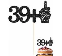 RAVNIX Topper Torta 40 Anni Divertente, 1 Pezzo Decorazione Torta Compleanno 40 Anni Donna e Uomo, Gadget Simpatico e Ironico per Foto Ricordo e Addobbi Festa di Compleanno