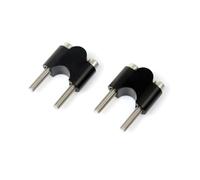 RAVTAKL Riser Manubrio Compatibile con per ER-6F ER-6N ER-4F Morsetto di Sollevamento del Manubrio della Motocicletta Adattatore di Montaggio per Manubrio Esteso(Black)