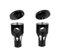 RAVTAKL Riser Manubrio Compatibile con Suzuki Il Morsetto del Manubrio del Riser del Manubrio della Moto, Adattatore di Estensione 25mm (1")/22mm (7/8") Diametro del Foro del Manubrio(Black,25MM)