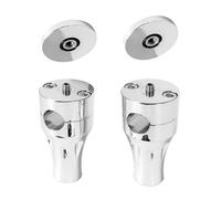 RAVTAKL Riser Manubrio Compatibile con Suzuki Il Morsetto del Manubrio del Riser del Manubrio della Moto, Adattatore di Estensione 25mm (1")/22mm (7/8") Diametro del Foro del Manubrio(Silver,25MM)