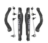 RAVTAKL Tirante Braccio Controllo Compatibile con Dodge per Caliber 2007 2008 2009 K641281 MS251007 K80258 8 Pezzi Set di Collegamenti per Barra Antirollio Superiore Inferiore Posteriore per Auto