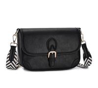 RAVUO Borsa a Tracolla Donna, Borsetta Tracolla Piccola in Pu Pelle Elegante Borsa a Spalla Mano Moda Crossbody Bag con Spallacci Regolabili per Viaggio Lavoro,Nero