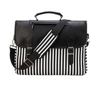 RAVUO Borsa Laptop da Donna, Borsa a Tracolla Leggera Resistente all'Acqua da 15,6 Pollici Borsa da Lavoro con Custodia per Laptop Antiurto e Tracolla Nero