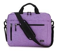 RAVUO Borsa Tracolla Donna, Impermeabile 15.6 Pollici Borsa Porta PC per Laptop Borse a Spalla Messenger Ventiquattrore con Tracolla Insegnanti Viaggio Lavoro Università Viola