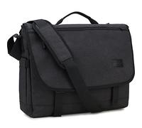 RAVUO Borsa Tracolla Uomo, Resistente All'acqua Borsa Messenger per 15.6 Pollici Laptop Borse a Spalla Leggero Attività Commerciale Ventiquattrore Per Lavoro e Scuola Nero