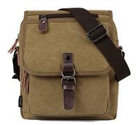 RAVUO Piccola Borsa a Tracolla, Borse a Spalla da Uomo Tela Unisex Borsello Tracolla Sacchetto Messenger per Lavoro e Viaggio