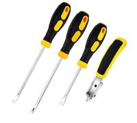Ravytha 4 Pezzi Rivetti Clip Pinze Fastener Remover Puller Pinza Tool Kit, Kit Rimozione di Graffette per Tappezzeria con Estrattore Di Chiodi, Levapunti, Per La Lavorazione Del Legno Rimozione