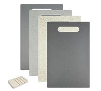 Ravytha 4 Pezzi Tagliere Plastica da Cucina Professionale, Taglieri Cucina Senza Bpa, Set Taglieri, Tagliere Antigraffio Bifacciale, Taglieritaglieri, per Uso per Carne, Frutta, Verdura