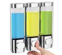 Ravytha Dispenser Sapone Bagno, Docciadispenser Dispenser Sapone Doccia a Muro, Porta Sapone Cucina Shampoo Bagnoschiuma, Shower Gel Balsamo Dosatore Sapone Bagno Liquido da Parete Erogatore