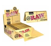 RAW ARTESANO CLASSIC King Size Slim Rolling Papers Roach Tips & Tray Paper 1-10