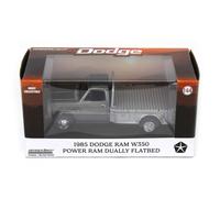 Raw Chase 1/64 1985 Ram W350 Dually Flatbed Pickup Truck Argento Flatbed 51576-C