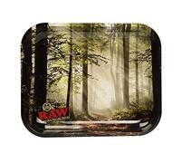 Raw Fumè FORESTA ALBERI VASSOIO - Metallo Cartine Vassoio grande 11' x 13.5 CON CERTIFICATO