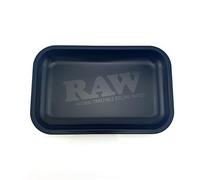 RAW Murder'd - Vassoio in metallo, colore: Nero opaco e Carta, colore: Vassoio per rotolamento, colore: nero opaco, cod. RAWMATTRA-2