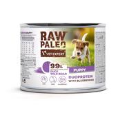 RAW PALEO Duck&Boar Puppy 200g Cibo umido con anatra e cinghiale per cuccioli