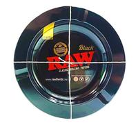RAW Posacenere in Metallo Nero Rotondo