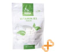 Raw Powders Niacina Vitamina B3 500 MG 60 Pillole Nervoso Sistema Pelle Salute