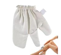 Raw Silk Gloves - 100% Natural Fabric 20 x 15 cm | Rejuvenating Dry Brushing and Massaging Mitten | Spa Skin Care Tool for Men and Women Home Shower Bath And Body Nourishing Rituals
