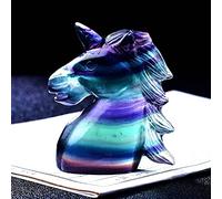Raw Stones Natural Fluorite Figurine Hand Made Carving Crystal Polished Quartz Wicca Healing Stone Home Decoration Witchcraft Gem (Color : Light Grey)