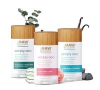 RAW SUGAR Simply Deodorante per tutto il corpo, senza alluminio, per uomo e donna, formula pulita, senza bicarbonato di sodio, talco e parabeni, confezione da 3