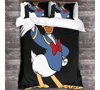 RAWARS Topolino Copripiumino Set Copripiuminor 3 Pezzi 3D Con Stampa Paperino Per Ragazzi E Ragazze - Cerniera Nascosta, Morbida Microfibra E Federe King(220x240cm)