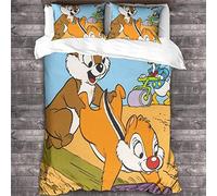 RAWARS Topolino Set 3D Copripiuminor Con Stampa Paperino Per Ragazzi E Ragazze - Copripiumino 3 Pezzi Con Cerniera Nascosta E Morbida Microfibra E Federe King(220x240cm)