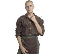 RAWBLADE Morgan - Camicia da pirata medievale rinascimentale, con colletto con lacci, per giochi di ruolo da pirata, cosplay, rievocazione, abbigliamento fantasy, prodotta in Europa