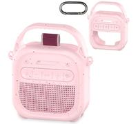RAWECUD Custodia in silicone per altoparlante Bluetooth portatile Bose SoundLink Micro 2, accessori per altoparlante Micro 2, custodia in silicone con manico e moschettone (rosa petalo)