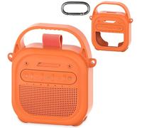 RAWECUD Custodia in silicone per altoparlante Bluetooth portatile Bose SoundLink Micro 2, accessori per altoparlante Micro 2, custodia in silicone con manico e moschettone (pesca al tramonto)