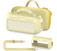 RAWECUD Custodia protettiva per altoparlante Bluetooth portatile Bose SoundLink Max, accessori custodia rigida per il trasporto e cover in silicone con tracolla (giallo agrume)