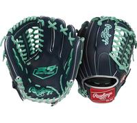 Rawlings - Guanto da baseball serie R9, da 29,8 cm, per lanciatori mancini, blu/verde (Navy/Mint)
