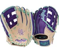 Rawlings | Heart of THE Hide Series Guanti da baseball | 32,38 cm | RHT | Pro H Web | Cammello/Viola/Menta
