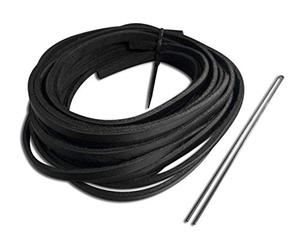 Rawlings - Kit per riallacciatura Guanti da Baseball e Softball, Lacci Standard 0,5 x 182,9 cm con Strumento, Nero.