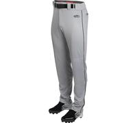 Rawlings Launch Series Baseball Pants | Full Length Semi-Relaxed Fit | Adult Sizes | Piped | Multiple Colors, Pantaloni Uomo, Blu Grigio/Nero, L