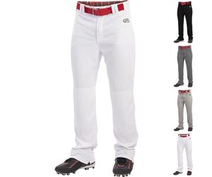 Rawlings Launch Series Baseball Pants | Full Length Semi-Relaxed Fit | Adult Sizes | Solid | Multiple Options, Pantalone Uomo, Bianco, XXL