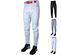 Rawlings Launch Series Baseball Pants | Tapered Jogger Fit | Adult Sizes | Solid | Multiple Colors Pantaloni, Bianco, M Uomo