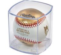 Rawlings | Pallone da duello ufficiale delle World Series 2025 Blue Jays contro Dodgers | Palla da duello delle World Series | Pelle bianca/oro