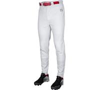 Rawlings PRO 150 Series Baseball Pant | Jogger Fit | Adult Sizes | Solid & Piped Options Pantaloni, Bianco, L Uomo
