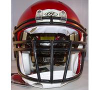 Rawlings Quantum Footballhelm, Rosso, Erl L, Con Facemask Ropo-Dw Nero